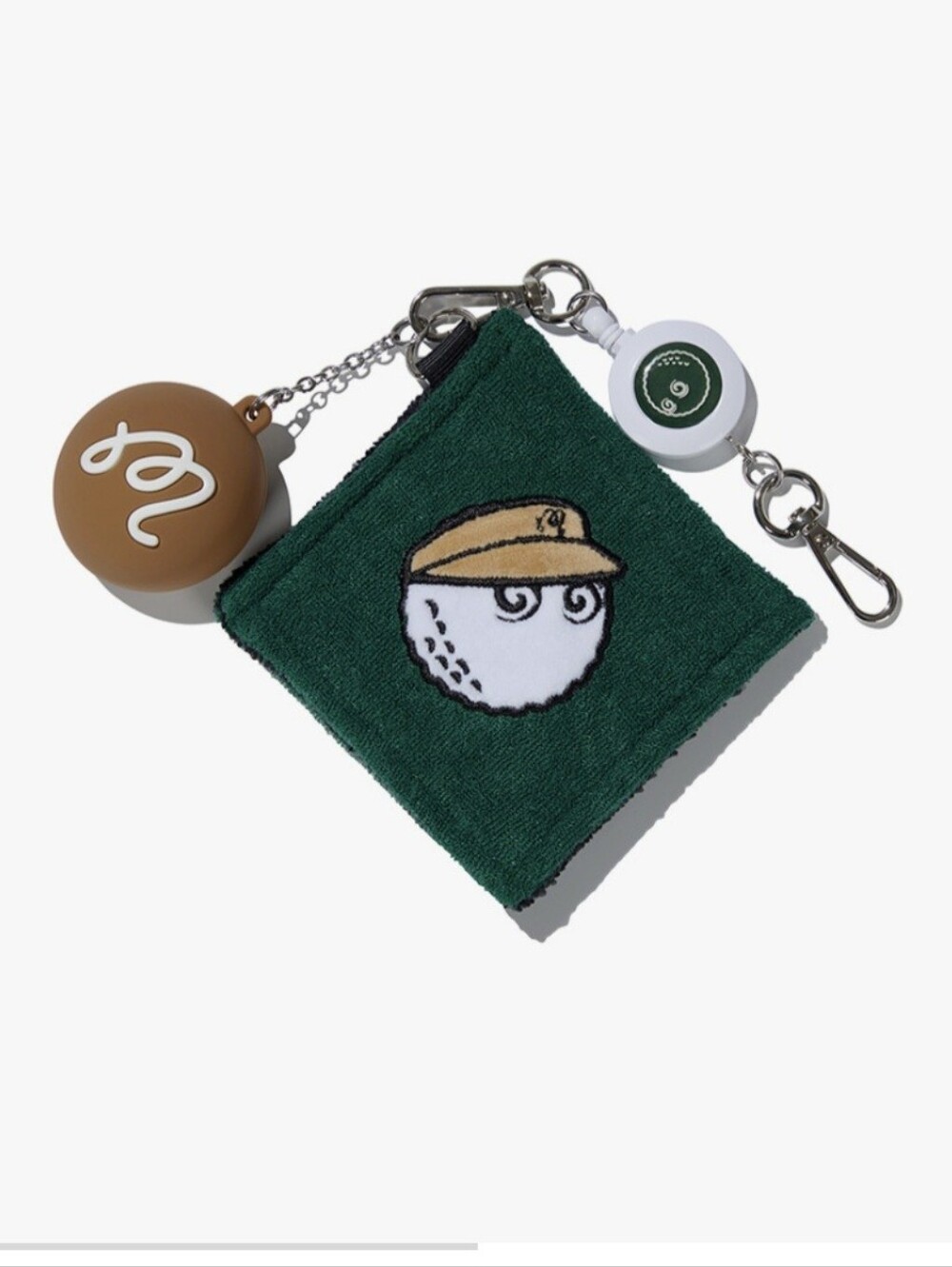 Malbon Golf Ball holder and towel